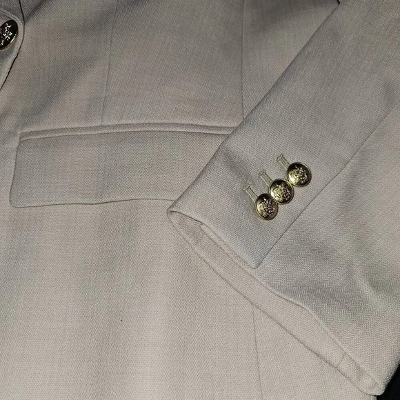 NWT J Crew Womens Pale Bone Devon Italian City Wool Blend Blazer 16 New - Picture 3 of 5